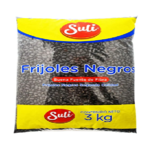 Frijol Suli entero negro - 3000 g